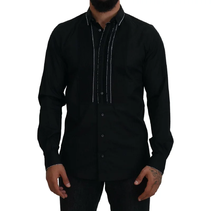 Dolce & Gabbana Elegant Slim Fit Tuxedo Dress Shirt
