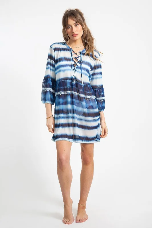 Koy Resort Escape Mesh Lace Front Tunic Dress Adult K2361-12