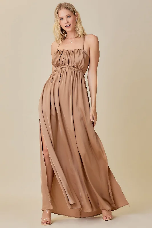 Gracie Satin Dress - Final Sale Item