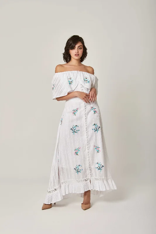 Women Regular Fit Dress - Off White