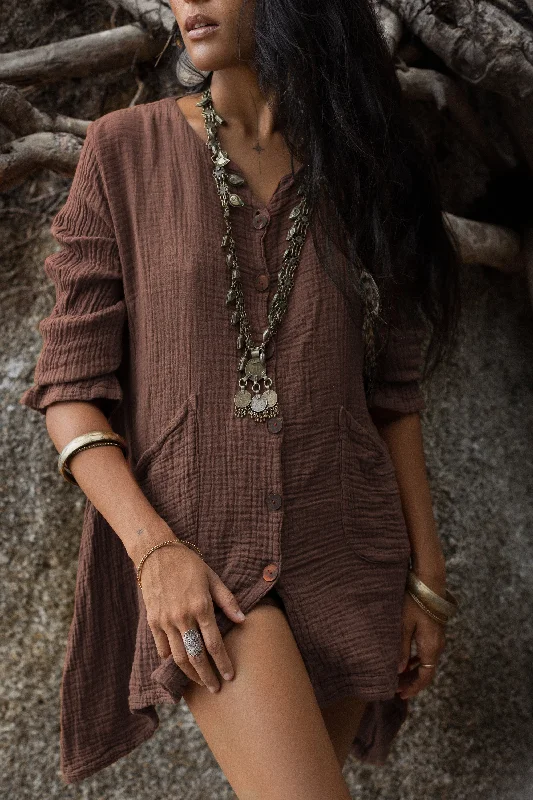 Kitana Mini Tee Dress Mocha