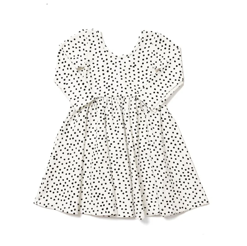 The Ballet Dress in Ivory Dot