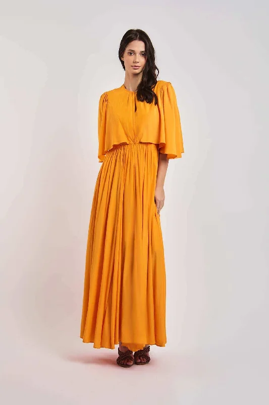 Women Regular Fit Dress - Orange