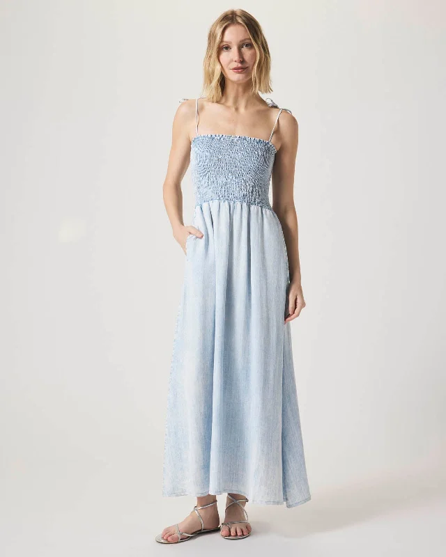 Indigo Tie Strap Dress