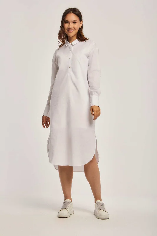 Women Regular Fit Dress - White