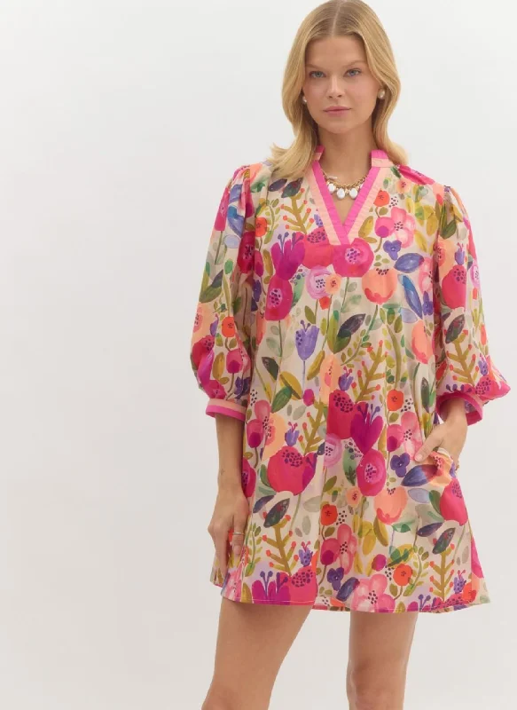 Blooming Berries Dress - Pink Berry