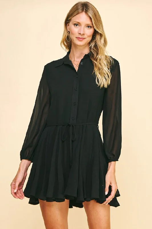 Billie Collared Button Down Dress- FINAL SALE ITEM