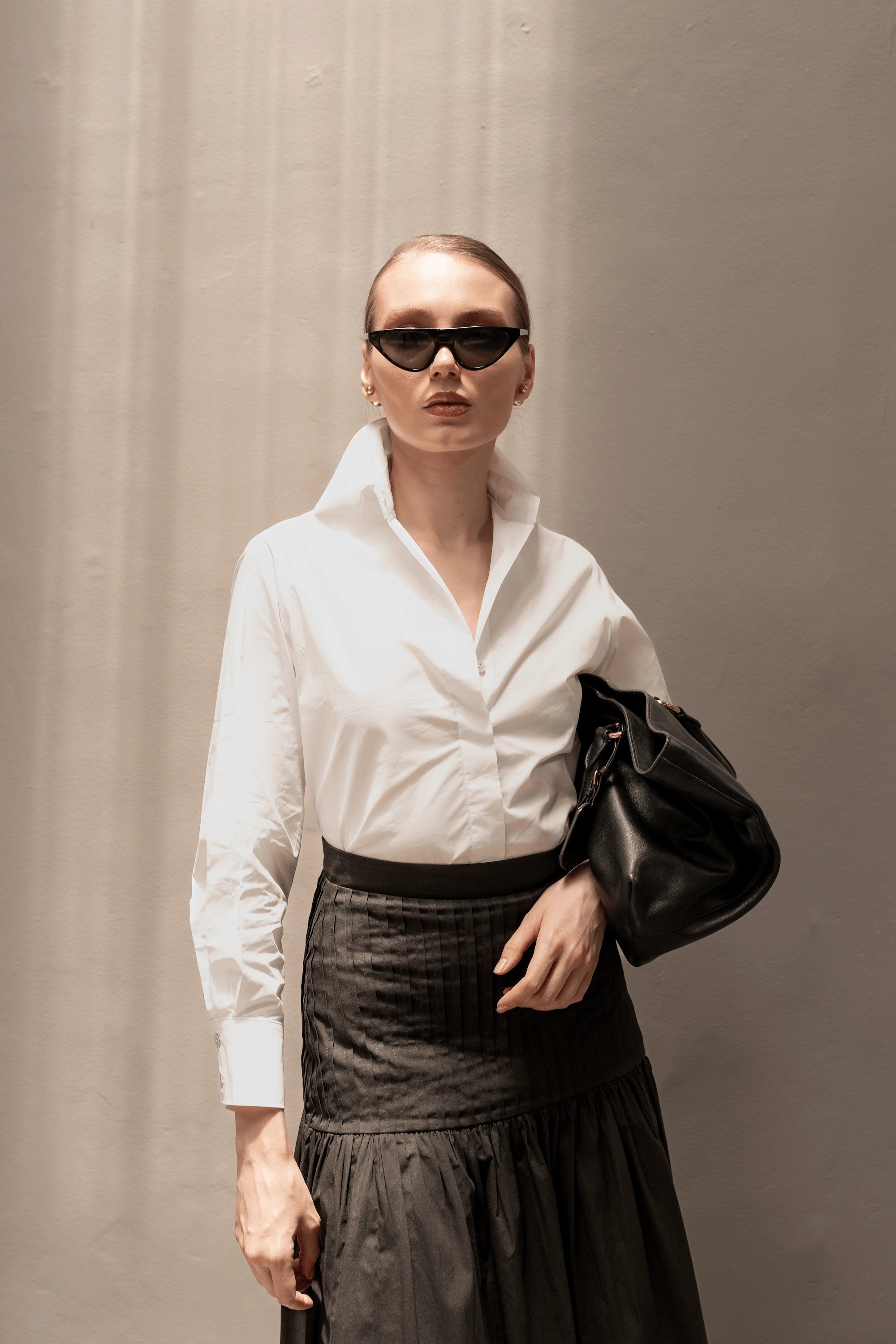 ALEJANDRA BLOUSE Soft Satin Blouse