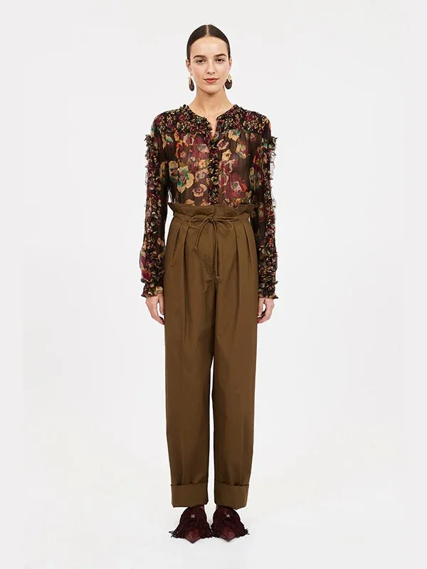 Andi Blouse Asymmetric Hem Blouse