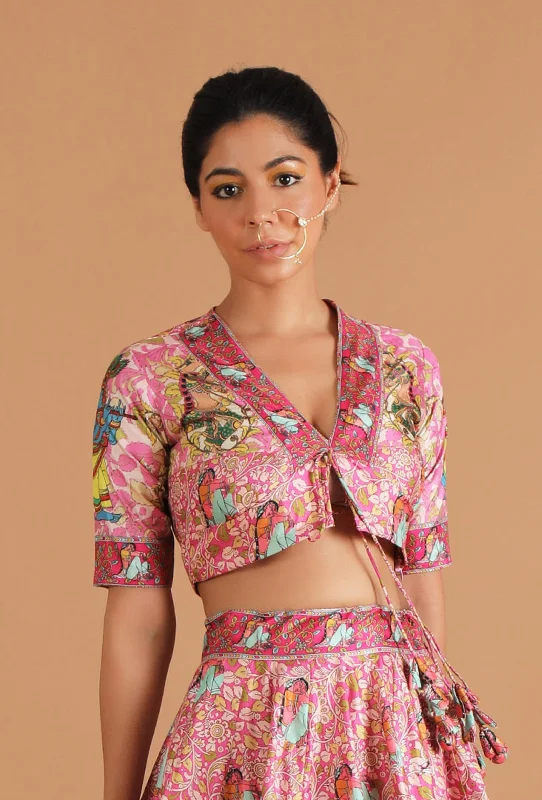 Anika Allover Kalamkari Blouse Casual Relaxed Blouse