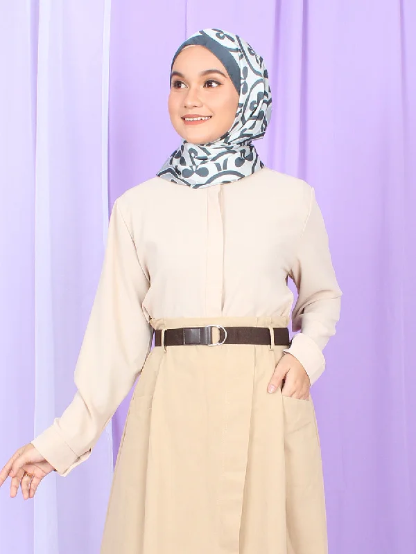 ROUND NECK PLAIN BLOUSE BT992 Subtle Shimmer Blouse