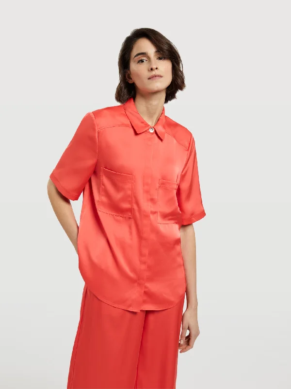 Crop Length Blouse Airy Cotton Blouse