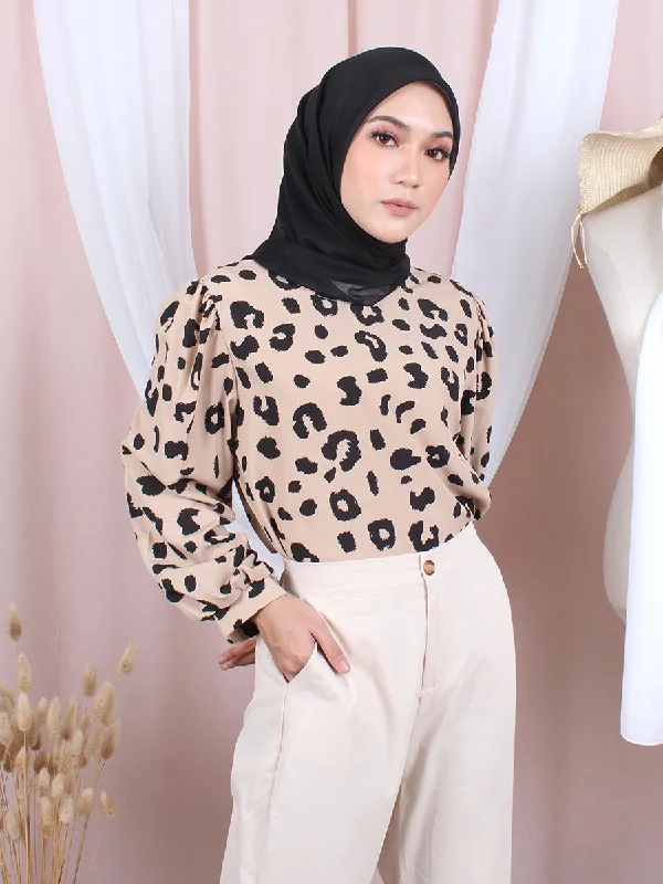 SAFARI PATTERN BLOUSE CT023 Airy Cotton Blouse