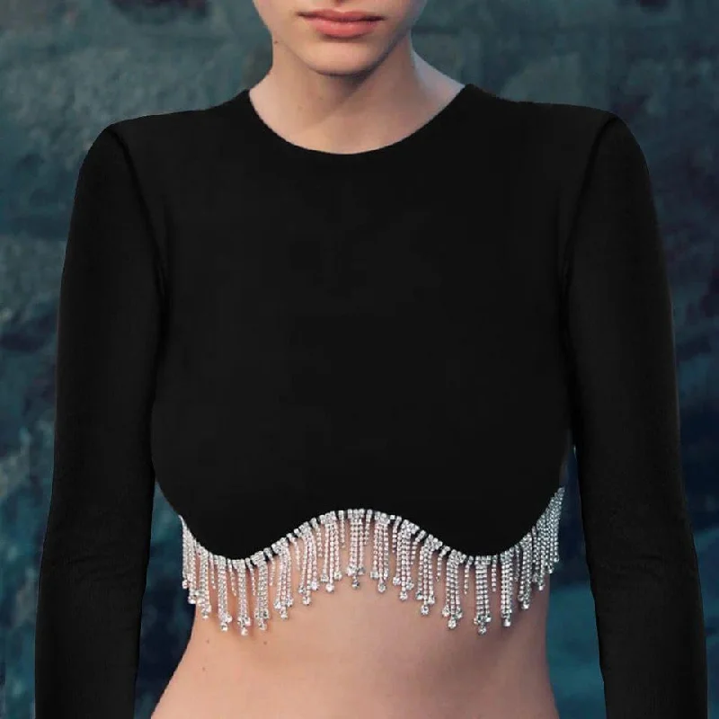 Demi Embellished Blouse Sweetheart Neck Blouse