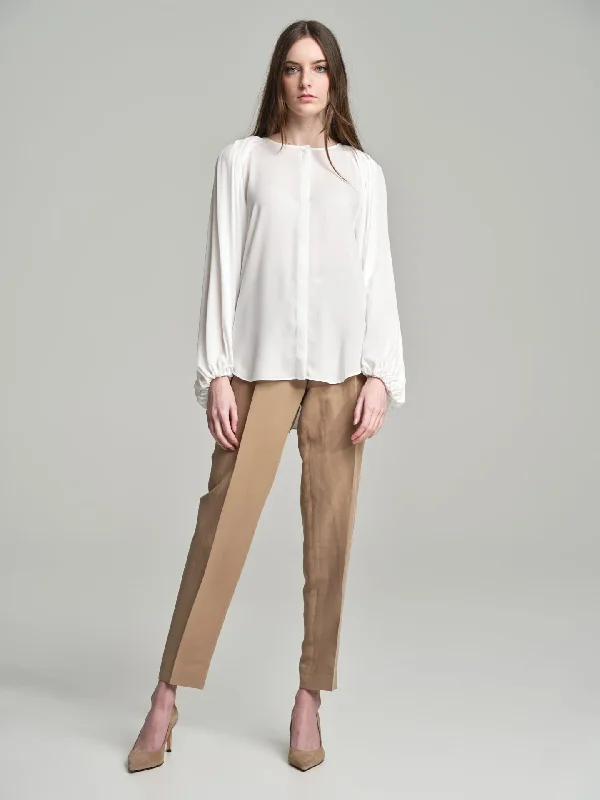 Fancy blouse with pleated detail Smart Casual Blouse
