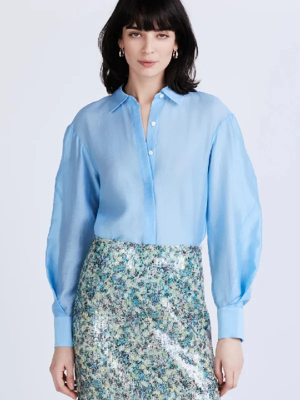 Juni Button Down Blouse Lightweight Linen Blouse