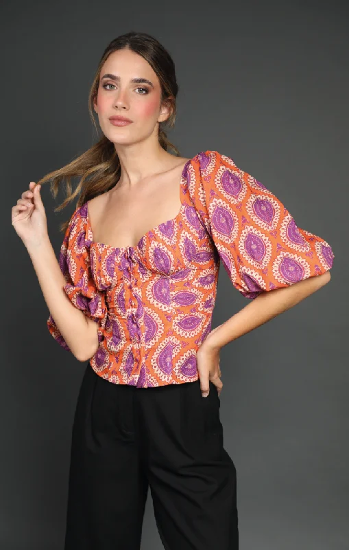 OLIVIA BLOUSE Floral Print Blouse