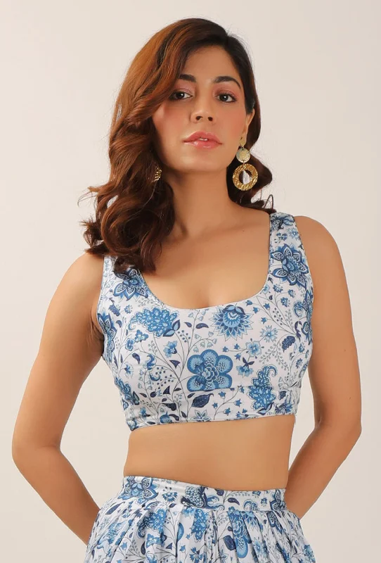 Serena Floral Chintz Blouse Soft Knit Blouse