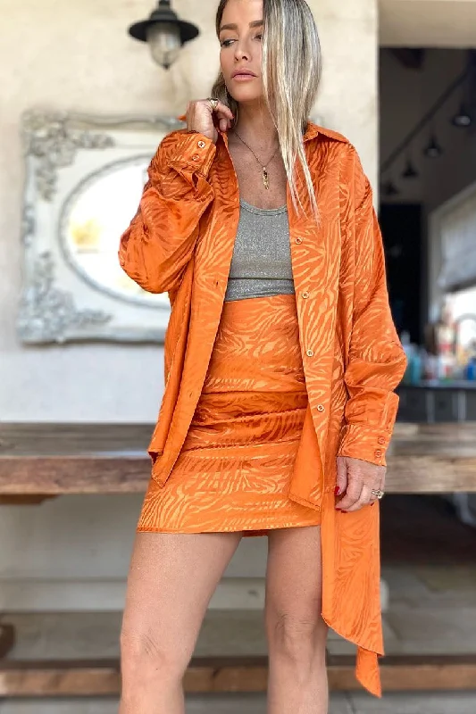 Shine blouse Oversized Silk Blouse