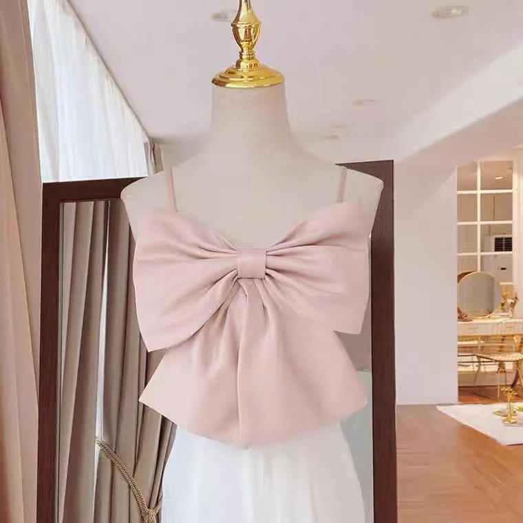 Taylor Bow Knotted Blouse Sleeveless Summer Blouse
