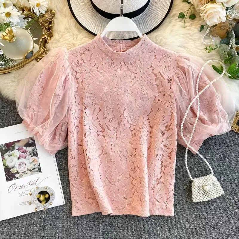 Trever Luxury Lace Blouse Vintage Lace Blouse