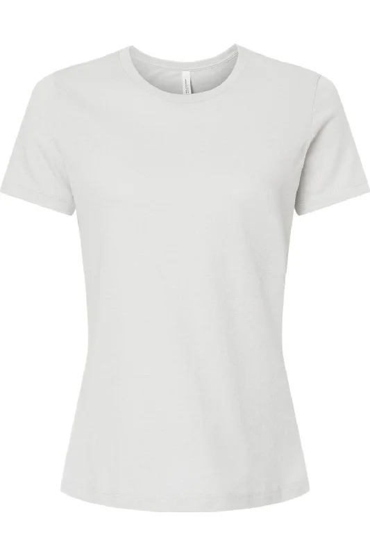 BELLA + CANVAS Womens Relaxed Fit Heather CVC Tee Nylon Fabric Polyester Fabric Spandex Fabric