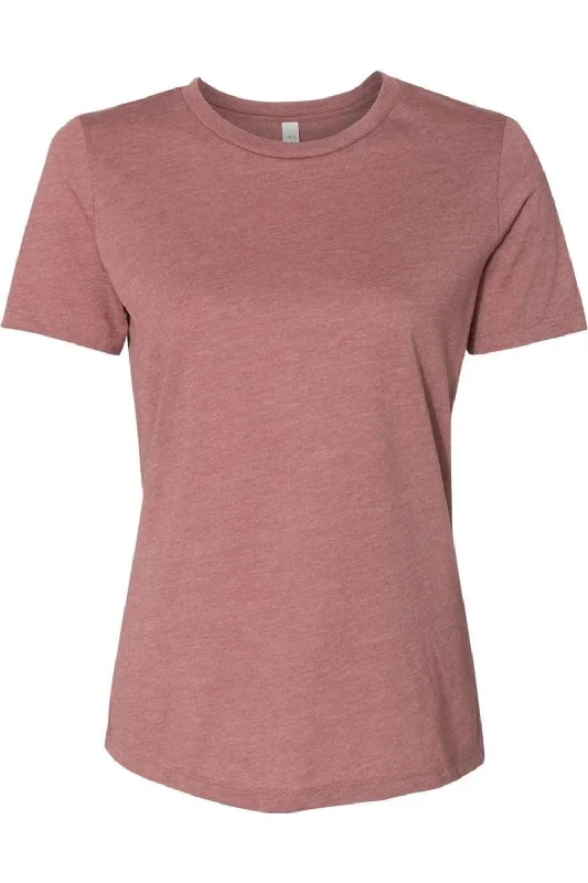BELLA + CANVAS Womens Relaxed Fit Heather CVC Tee Satin Blend Silk Blend Wool Blend