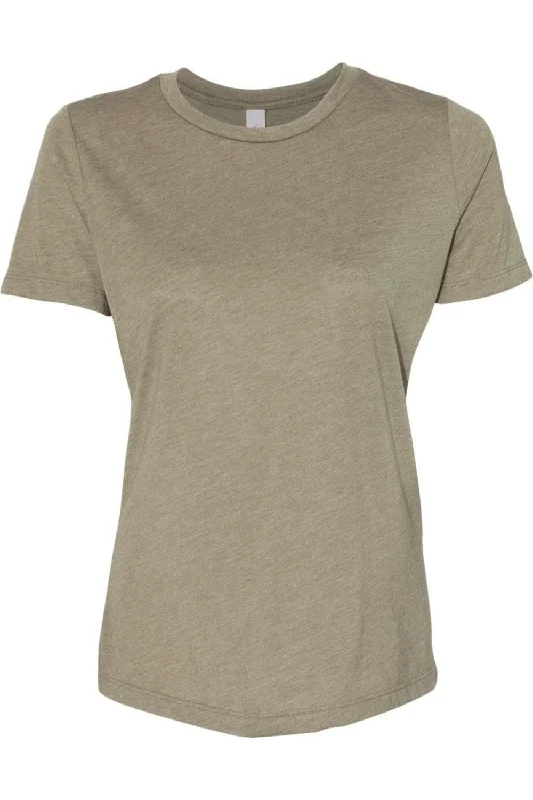 BELLA + CANVAS Womens Relaxed Fit Triblend Tee Fleece Nylon Spandex