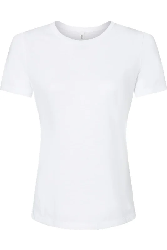 BELLA + CANVAS Womens Relaxed Fit Triblend Tee Embroidered Appliqued Beaded