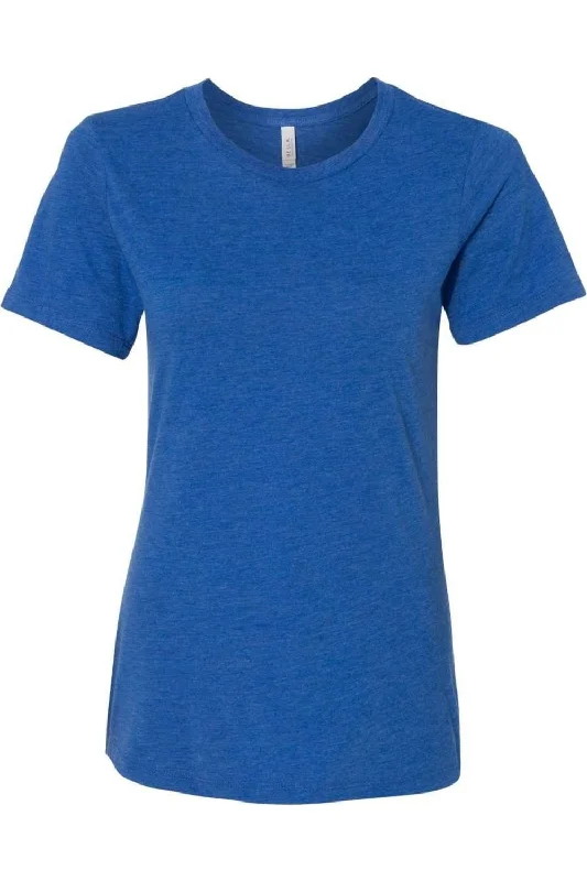 BELLA + CANVAS Womens Relaxed Fit Triblend Tee Chenille Brocade Lace