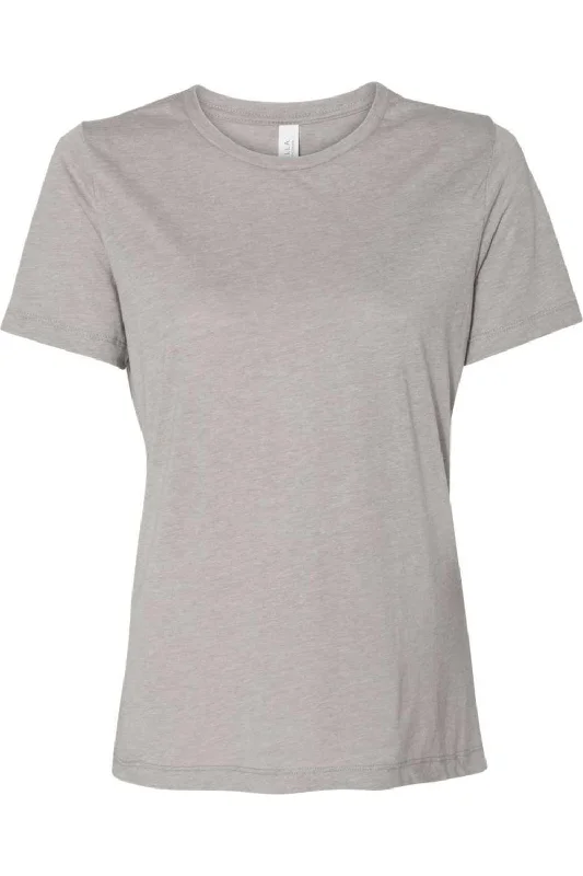 BELLA + CANVAS Womens Relaxed Fit Triblend Tee Terry Blend Velvet Blend Canvas Blend