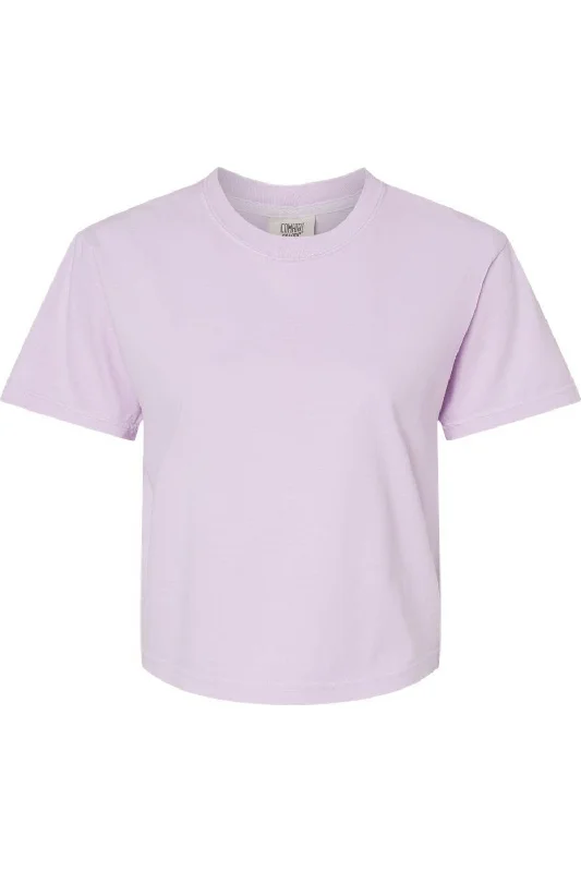 Comfort Colors Women´s Heavyweight Boxy T-Shirt Basic T-Shirt Crew Neck Short Sleeve