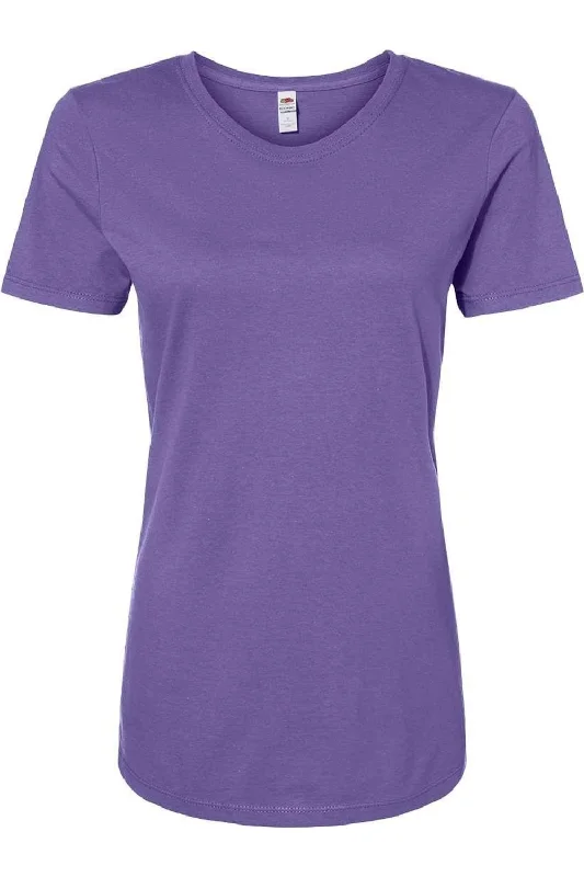 Fruit of the Loom Women´s Iconic T-Shirt Welt Pockets Slit Pockets