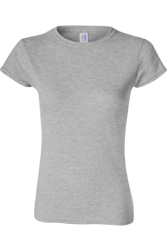 Gildan Softstyle Womens T-Shirt Terry Blend Velvet Blend Canvas Blend