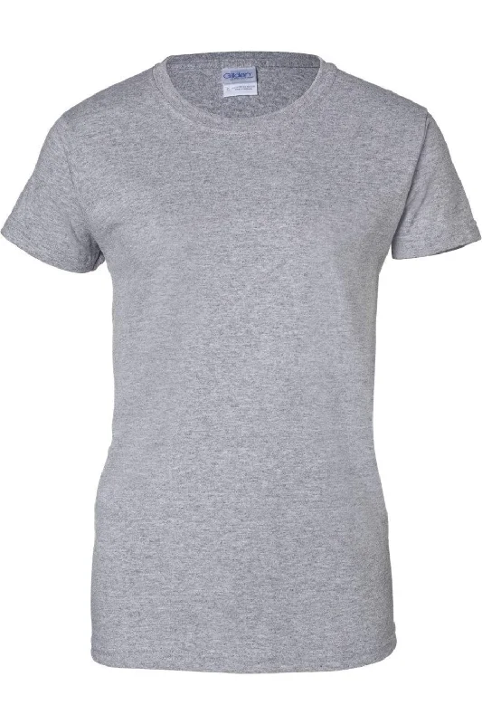 Gildan Ultra Cotton Womens T-Shirt Terry Blend Velvet Blend Canvas Blend