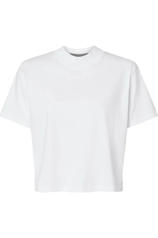 LAT Women´s Boxy Tee Mesh Fabric Canvas Fabric Denim Fabric
