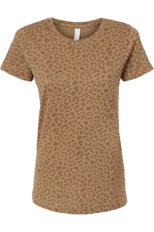 LAT Women´s Fine Jersey Tee Beaded Sequined Faux Fur