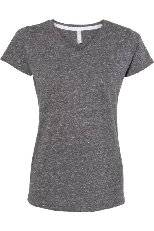 LAT Women´s Harborside Mlange V-Neck Tee Lace Blend Ribbed Blend Corduroy Blend