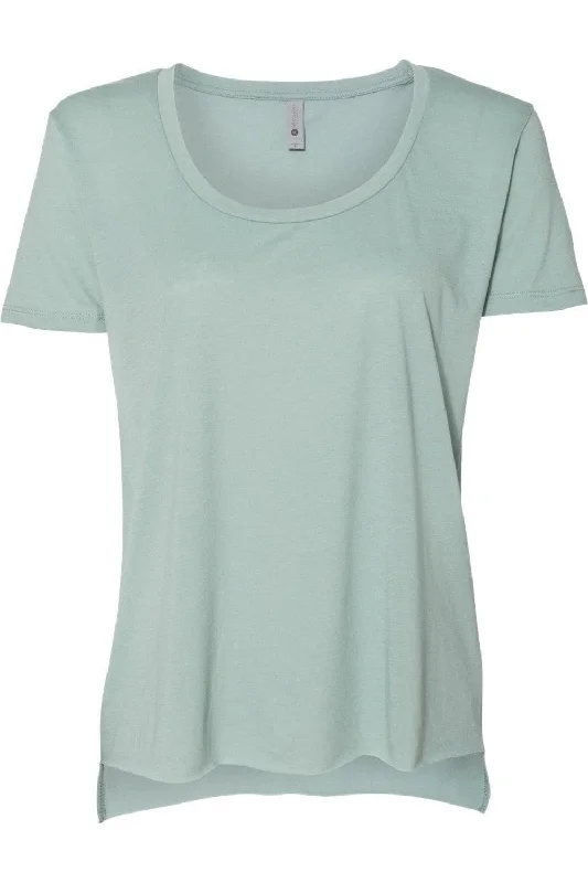 Next Level Women´s Festival Scoop Neck T-Shirt Handmade Hand-knitted Hand-woven