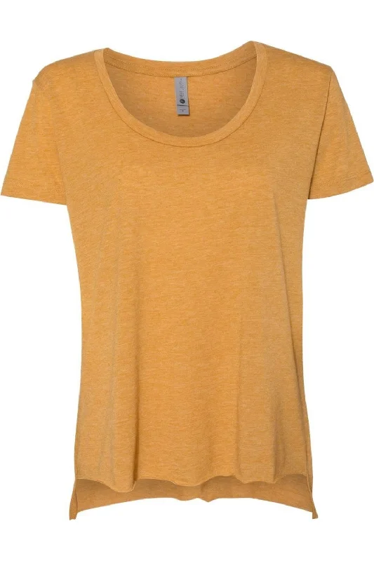 Next Level Women´s Festival Scoop Neck T-Shirt Spandex Blend Rayon Blend Denim Blend