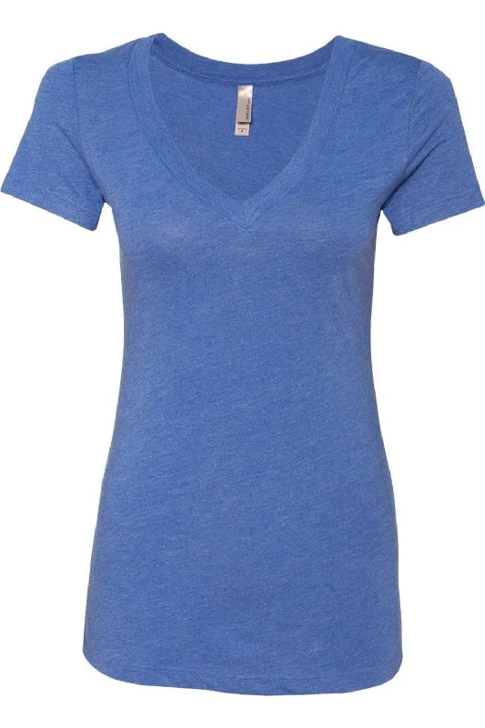 Next Level Womens Triblend Deep V-Neck T-Shirt Fleece Fabric Down Fabric Feather Fabric