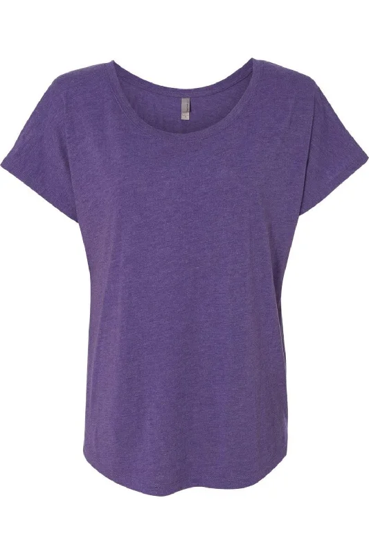 Next Level Womens Triblend Dolman T-Shirt Hooded Caped Shawl Collar