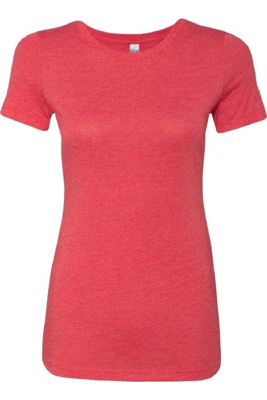 Next Level Womens Triblend T-Shirt Mesh Fabric Canvas Fabric Denim Fabric