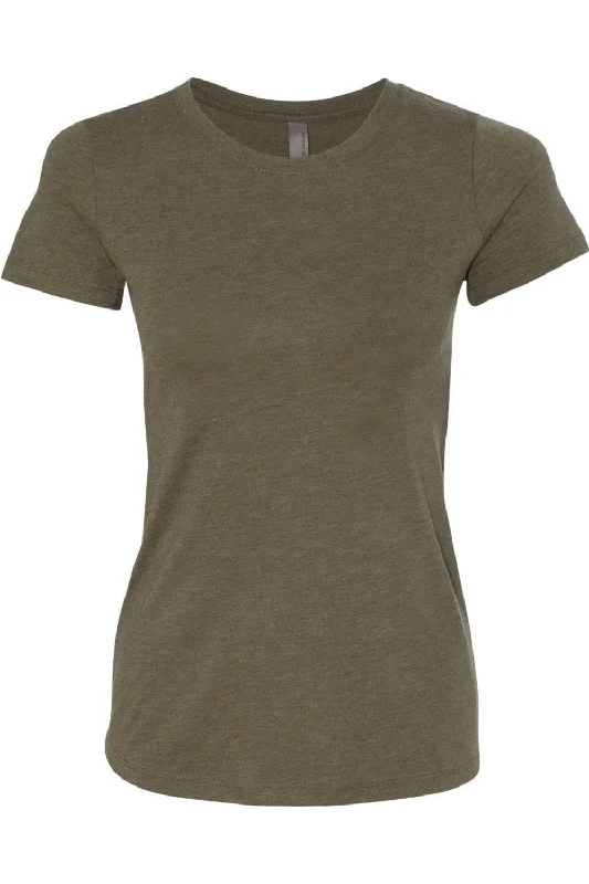Next Level Womens Triblend T-Shirt Collared T-Shirt Boat Neck A-Line