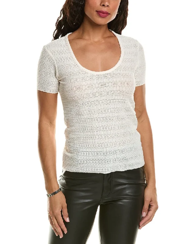 rag & bone Julia T-Shirt Cotton Fabric Linen Fabric Terry Fabric
