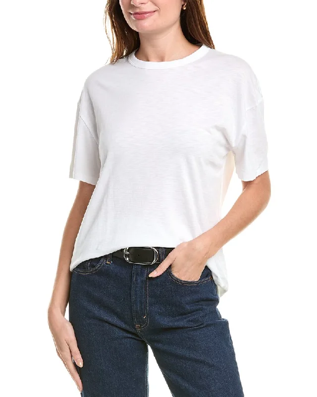 rag & bone Slub Boyfriend T-Shirt Thin T-Shirt Open Front Quick Dry
