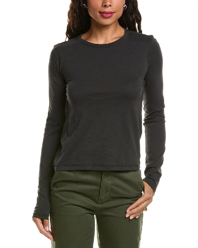 rag & bone Slub T-Shirt Mesh Canvas Denim