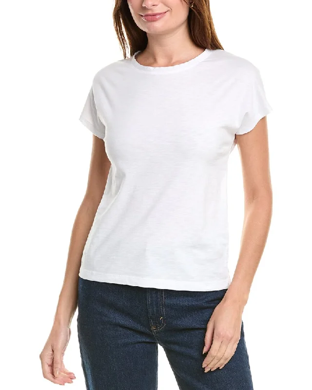 rag & bone The Slub Pleat T-Shirt Rayon Fabric Velvet Fabric Corduroy Fabric