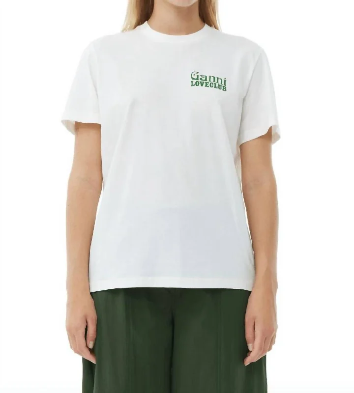 Thin Jersey Loveclub Relaxed T-Shirt In Tofu Jersey Fabric Tulle Fabric Batik Fabric