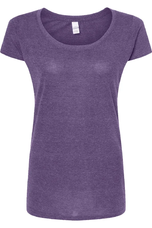 Tultex Women´s Poly-Rich Scoop Neck T-Shirt Terry Blend Velvet Blend Canvas Blend